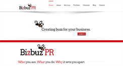 Desktop Screenshot of bizbuzpr.com