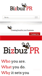 Mobile Screenshot of bizbuzpr.com